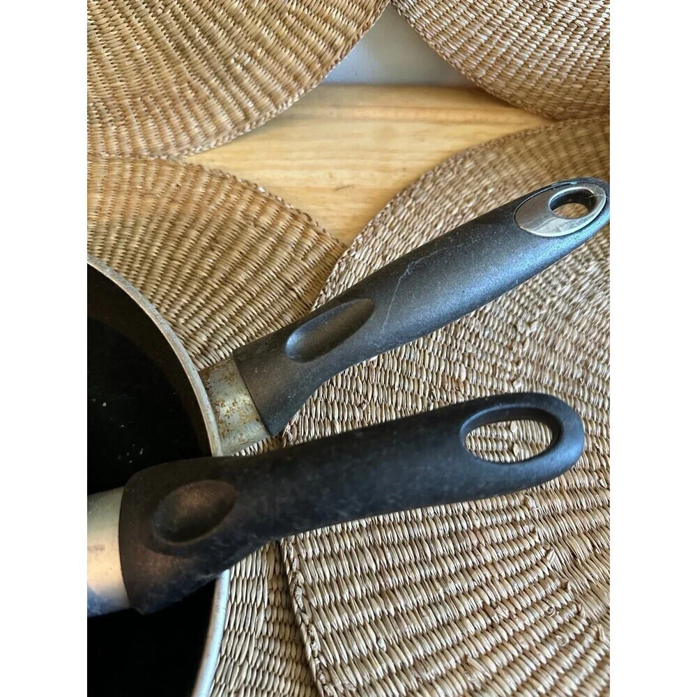 Two piece Vintage Used Kitchen cooking pans